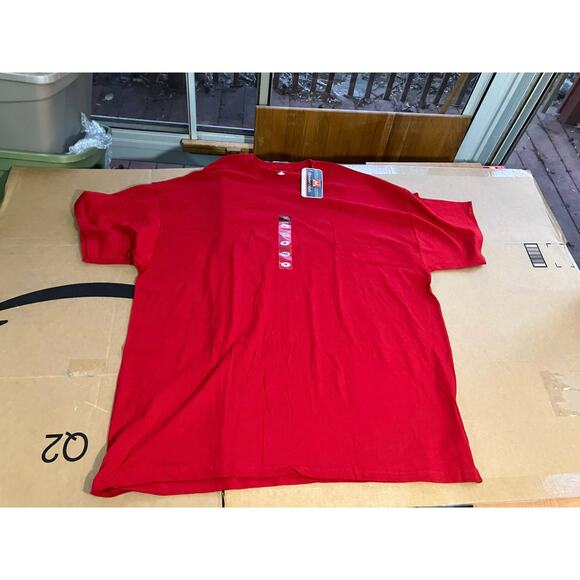 Members Mark Men's Red T-Shirt 2X, New with Tags, Red Tee, Size 2X, Casual Shirt - Picture 1 of 8